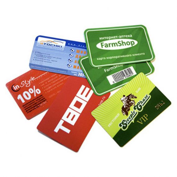 Карты на белом пластике Заказать в Могилеве